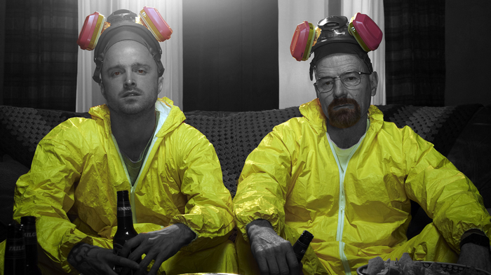 Jesse Pinkman and Walter White in Breaking Bad