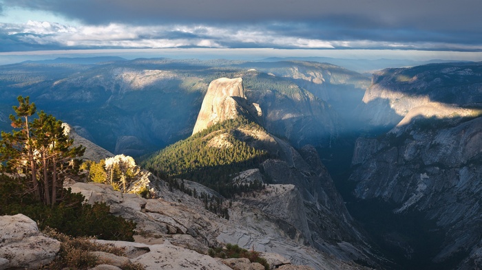 Half Dome in Yosemite National Park at Sunrise