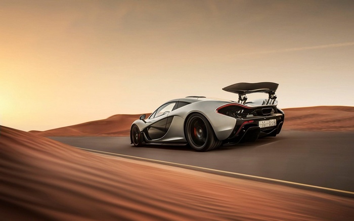 McLaren P1 Hypercar in Desert Landscape