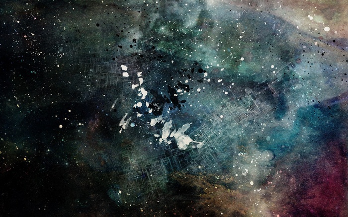 Alex Cherry abstract paint splatter artwork