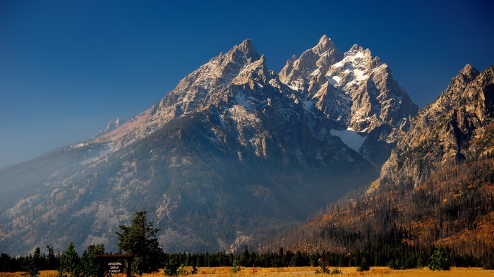 Cathedral Group Turnout in the Teton Mountains
