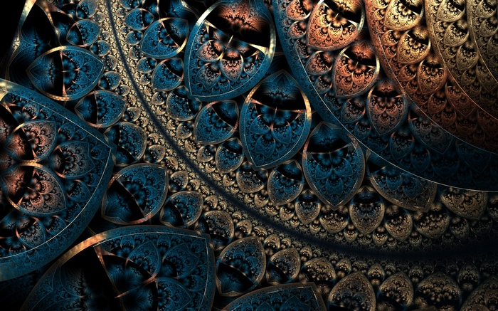 artwork, digital art, abstract, pattern, geometry, fractal