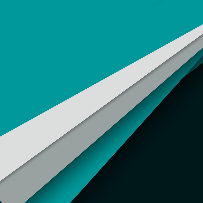 Abstract geometric pattern with teal and gray layers