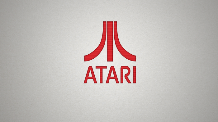Atari logo on a textured background