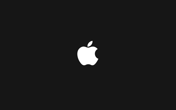 Apple Inc. logo on a black background