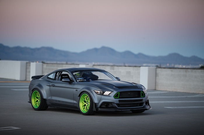 Ford Mustang RTR with Monster Energy livery