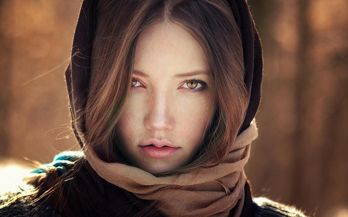 Sean Archer with scarf and hood