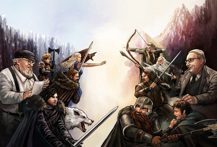 Game of Thrones and Lord of the Rings Crossover Fan Art