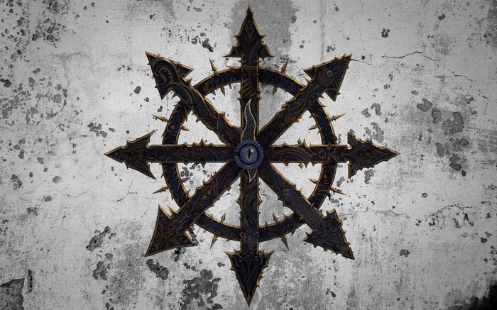 Chaos Star Symbol with an Eye