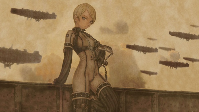 Tatiana Wisla from Last Exile with airships