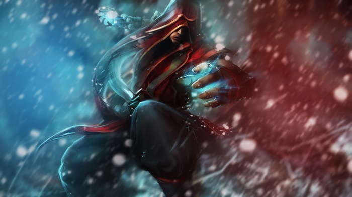 Lee Sin from League of Legends casting spells