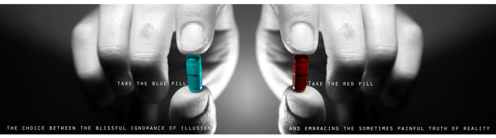 The Matrix Red Pill and Blue Pill Choice