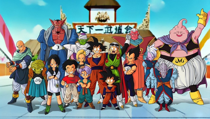 Dragon Ball Z characters at the World Martial Arts Tournament
