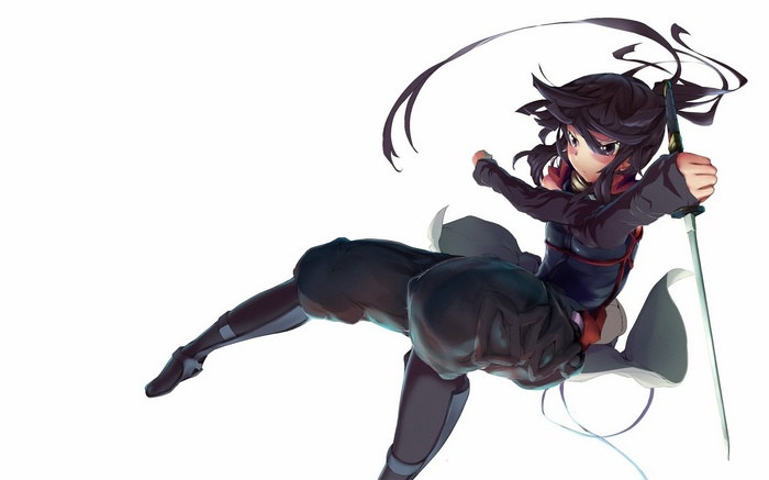Akatsuki from Log Horizon with a sword