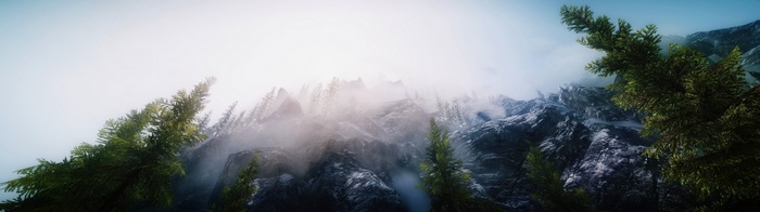 The Elder Scrolls V: Skyrim Mountains Landscape