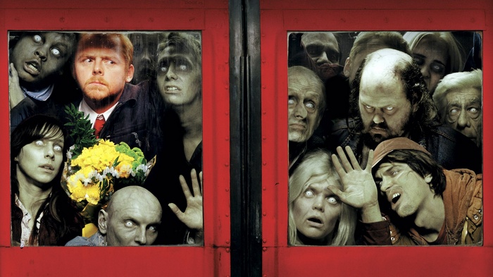Shaun of the Dead Zombies at the Window