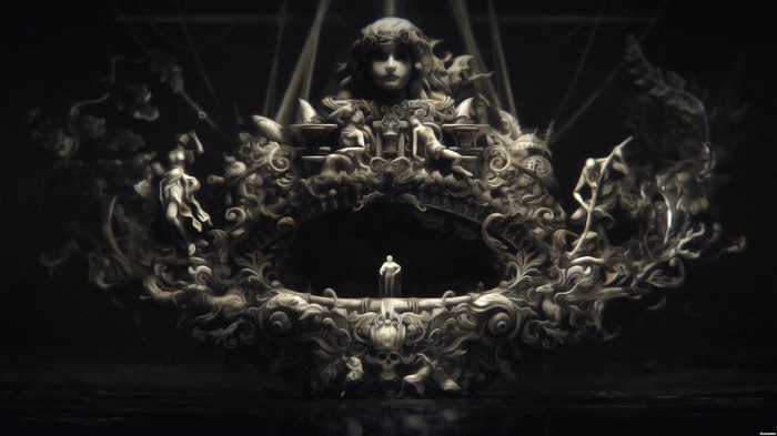 Black Sails ornate frame with figures