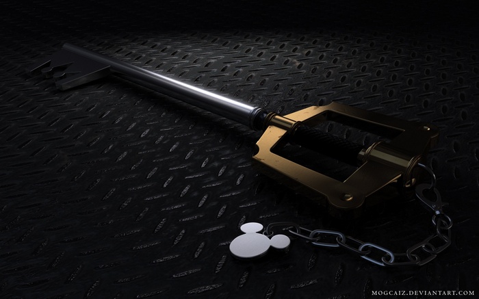Kingdom Hearts Keyblade with Mickey Mouse Charm