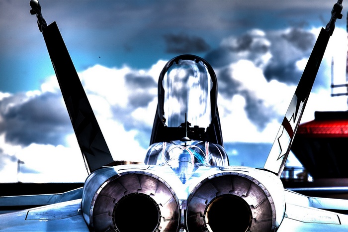 McDonnell Douglas CF-18 Hornet rear view