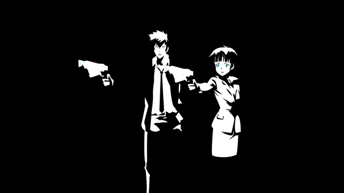 Shinya Kougami and Akane Tsunemori from Psycho-Pass