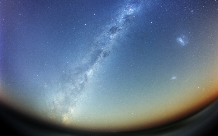 The Milky Way Galaxy over the Horizon