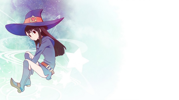 Little Witch Academia Akko Sitting with Hat