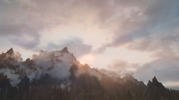 The Elder Scrolls V: Skyrim Mountain Landscape