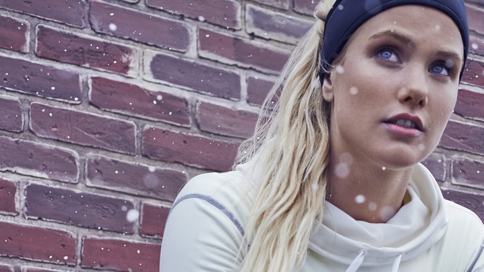 Silje Norendal with blonde hair and blue eyes