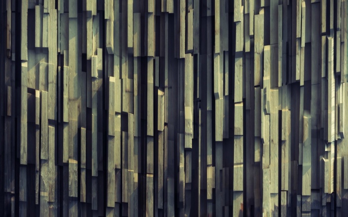 Abstract pattern of vertical wooden planks