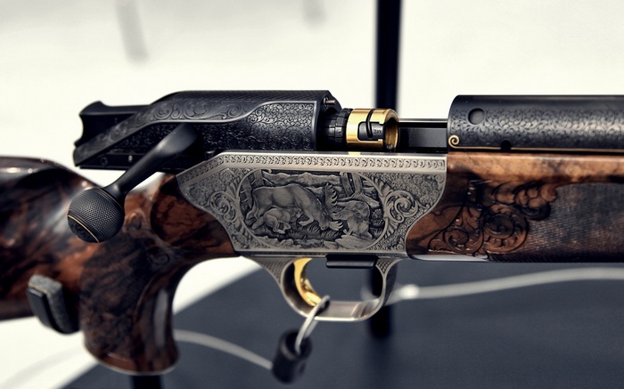 Blaser Bolt Action Rifle with Engravings