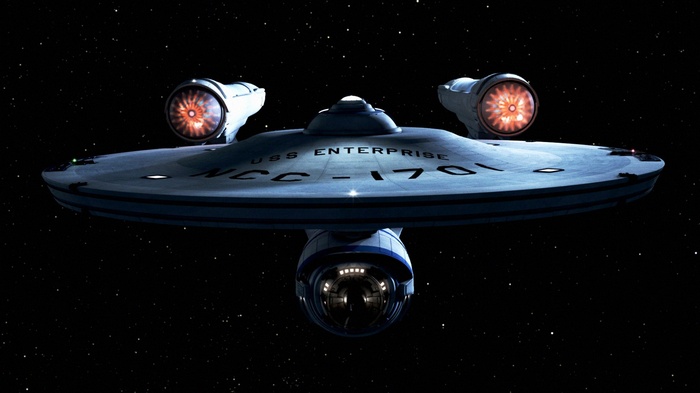 USS Enterprise (spaceship), space, Star Trek, science fiction, HD ...