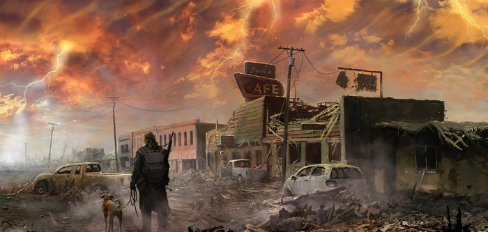 apocalyptic, artwork, science fiction, concept art, digital art