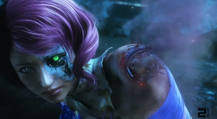 Tekken: Blood Vengeance Artwork of Damaged Female Character