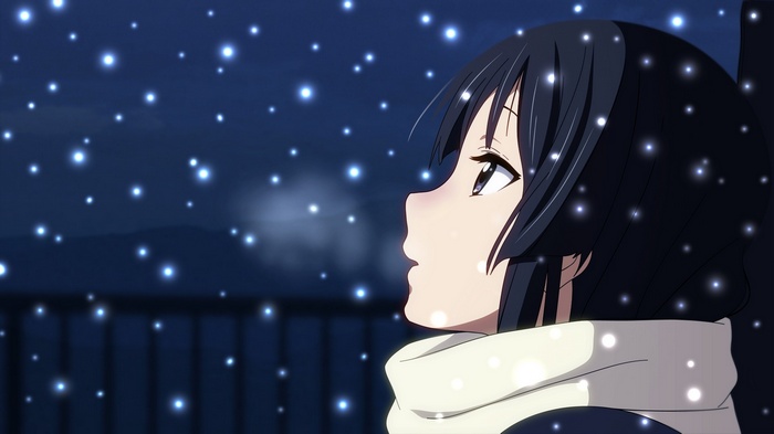 Akiyama Mio in the snow