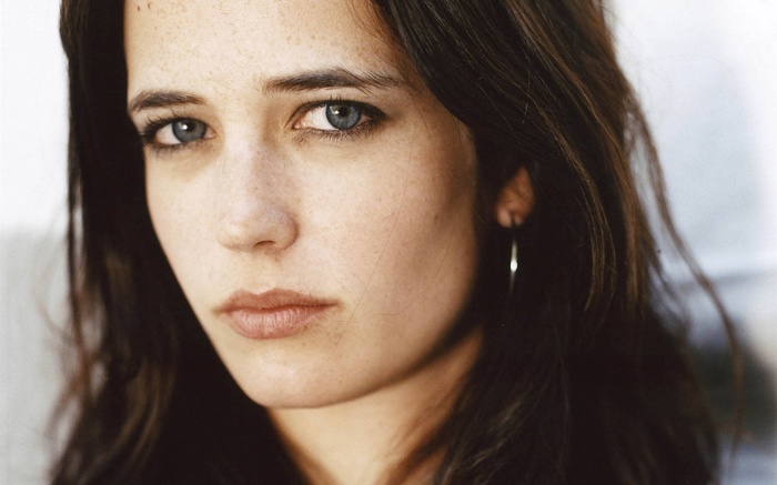 Close-up portrait of Eva Green