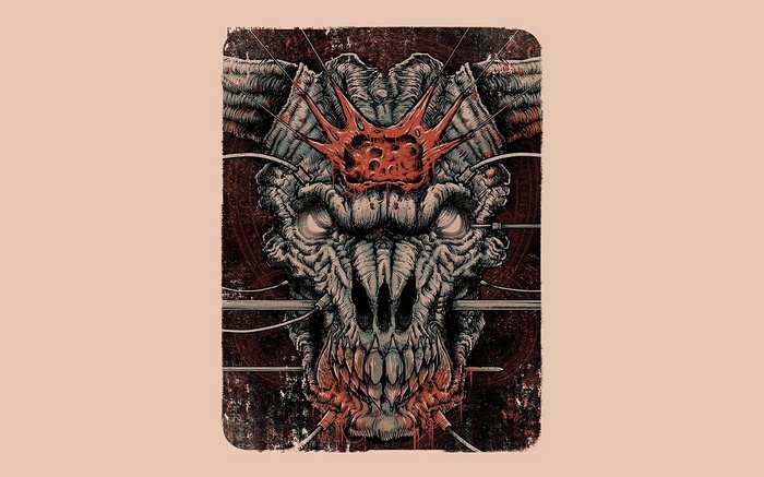 Doom Fan Art: Hellish Demon Skull