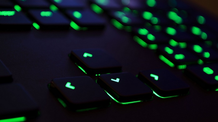 green, technology, Razer, keyboards, computer, Razer Deathstalker, lights