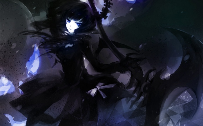 Dead Master with Scythe and Blue Flames