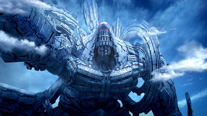 Xenoblade Chronicles Mech in the Clouds