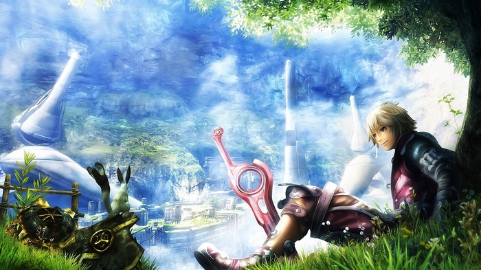 Shulk and the Monado in Xenoblade Chronicles