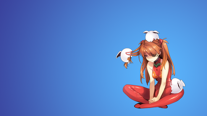 Asuka Langley Soryu with masks from Neon Genesis Evangelion