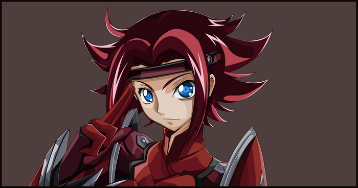 Kallen Stadtfeld from Code Geass in red armor