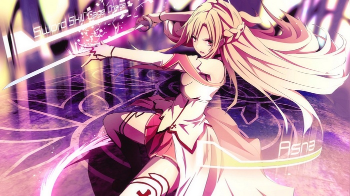 Asuna Sword Skill Gage Charge Sword Art Online