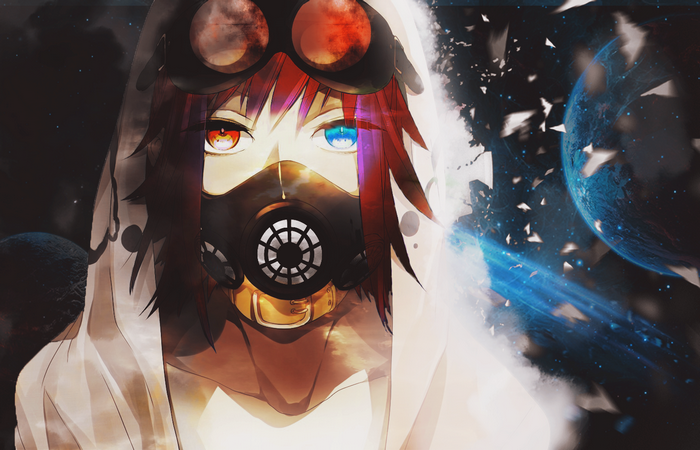 Megpoid Gumi with Gas Mask and Goggles