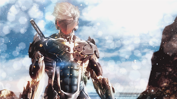 Raiden from Metal Gear Rising: Revengeance in snow