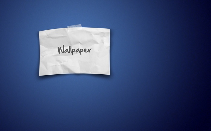 Minimalist wallpaper with crumpled paper note