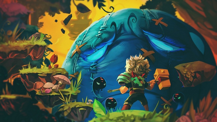 Bastion video game artwork
