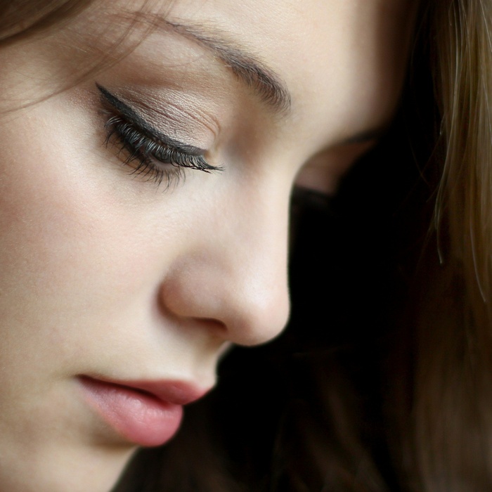 Close-up portrait of Imogen Dyer's face