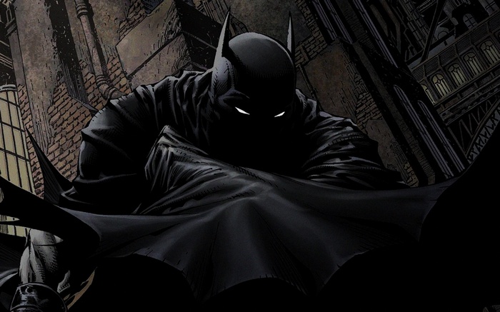 Batman in a dark alleyway