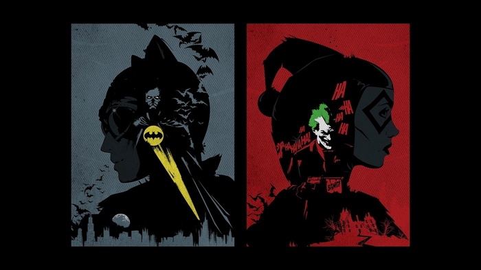 Batman and Harley Quinn DC Comics Art